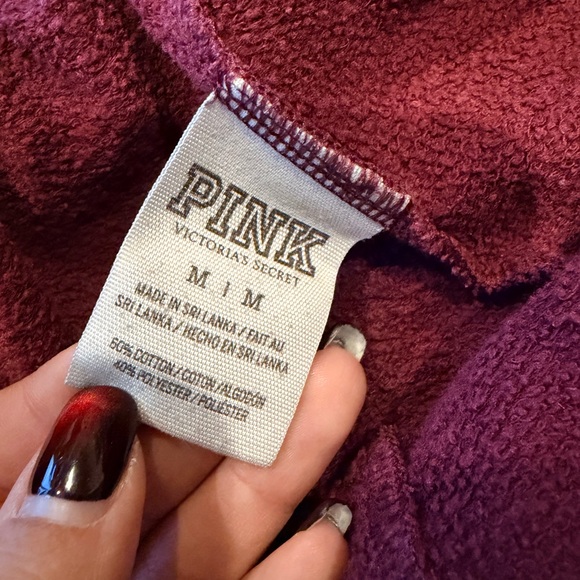 Victoria's Secret PINK Burgundy Joggers - Picture 4 of 5